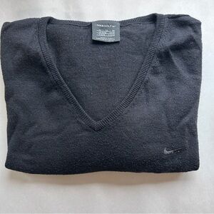 Nike Golf Men’s XL Black lightweight Sweater Sport Soft Wool Blend Layering Work